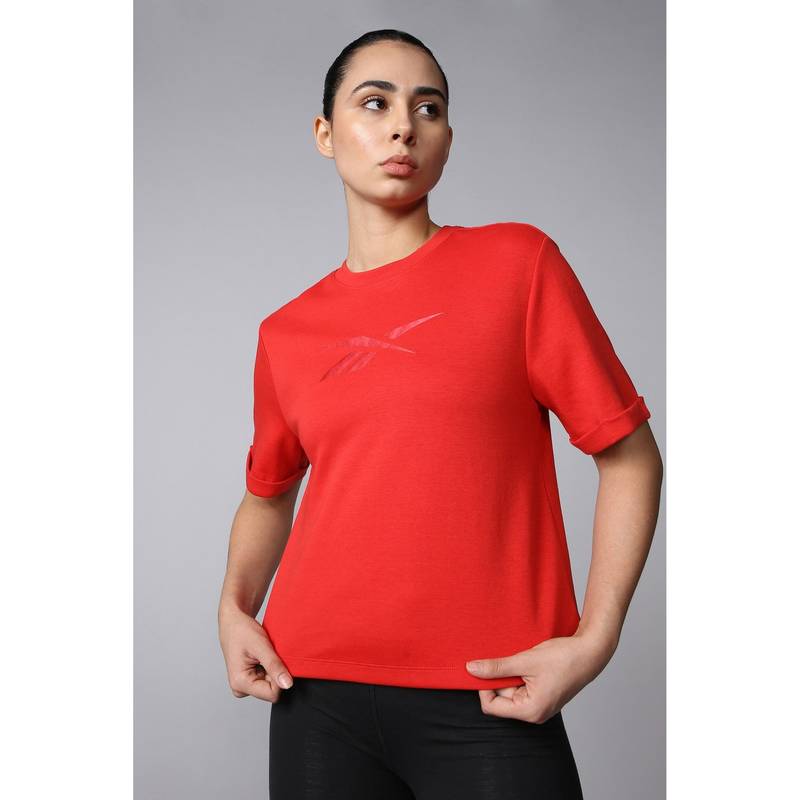 Reebok Red Women T-Shirt (XS)