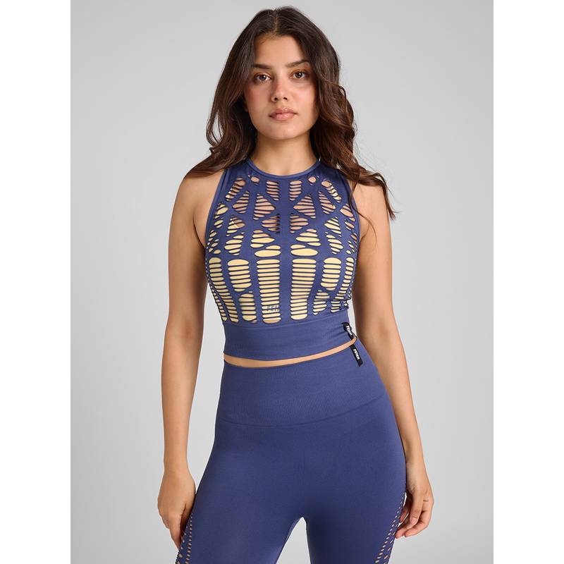 FEIER Navy Blue Zephyr Crop Top (S)