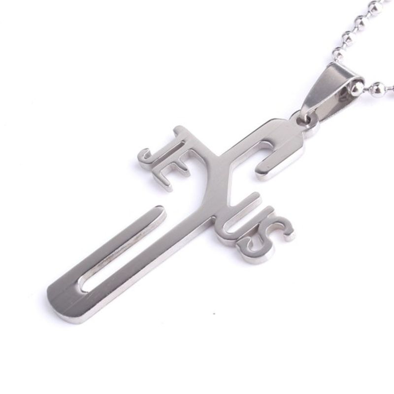Georgina Cross Stainless Steel Necklace – KIKA Malta