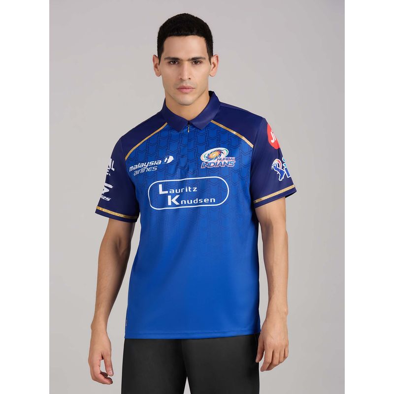 Skechers MI: IPL MEN'S FAN ROYAL BLUE JERSEY 2026 (M)