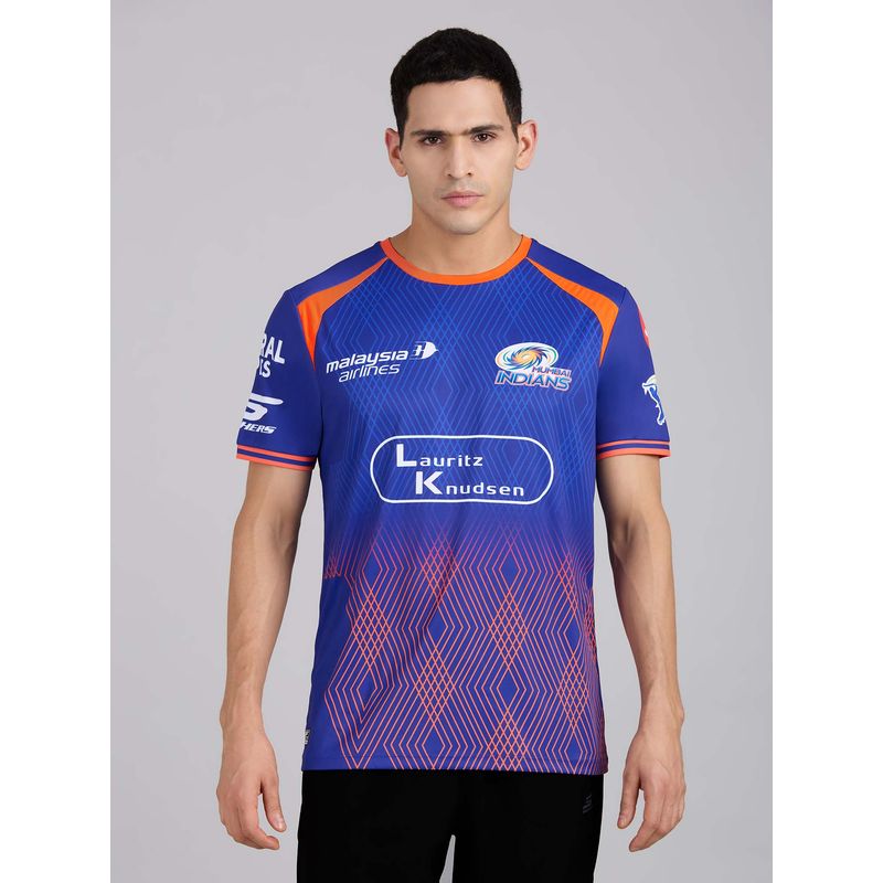 Skechers MI: IPL MEN'S TRAINING ROYAL NAVY JERSEY 2026 (L)