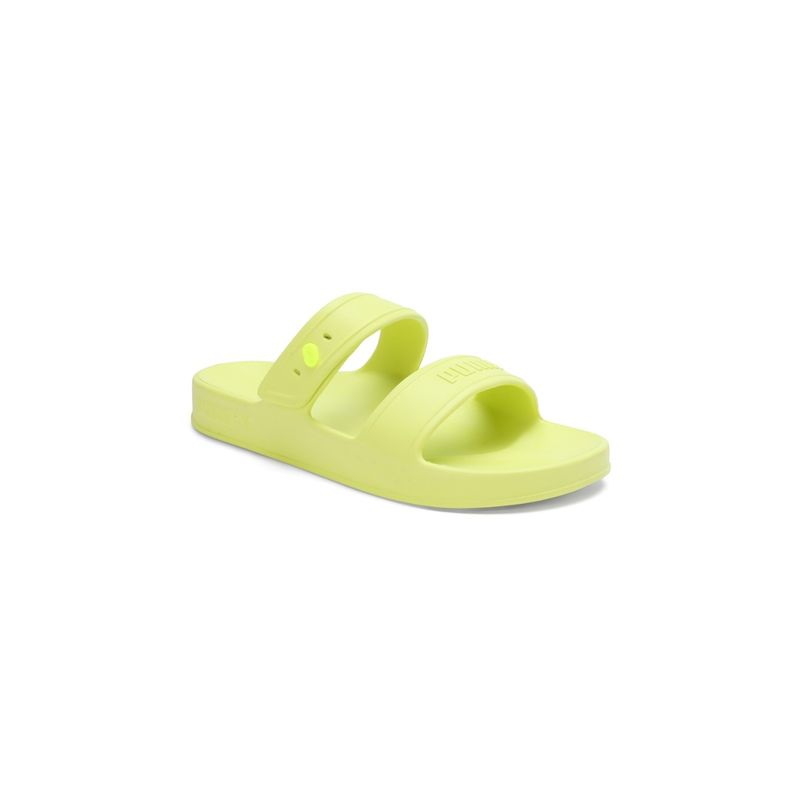 Buy Puma Coscon Womens Yellow Sliders Online