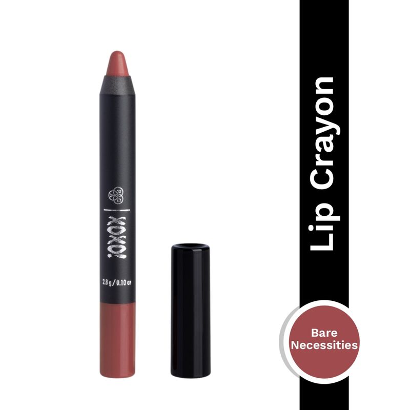 PAC XOXO Lip Crayon Bare Necessities - Highly Pigmented, One Swipe Payoff, Comfortable Matte,12 Wear