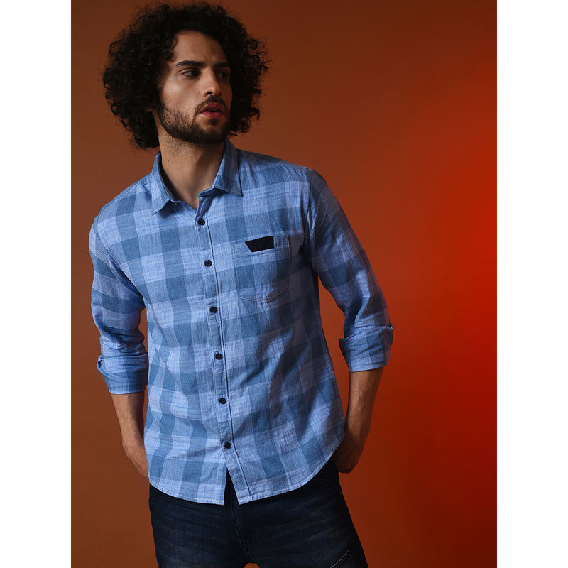 Campus Sutra Men Checkered Stylish Casual Shirts (S)