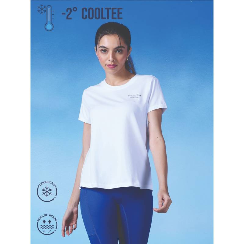 Nykd By Nykaa two Degree Cool Tee -NYK293-Bright White (XL)