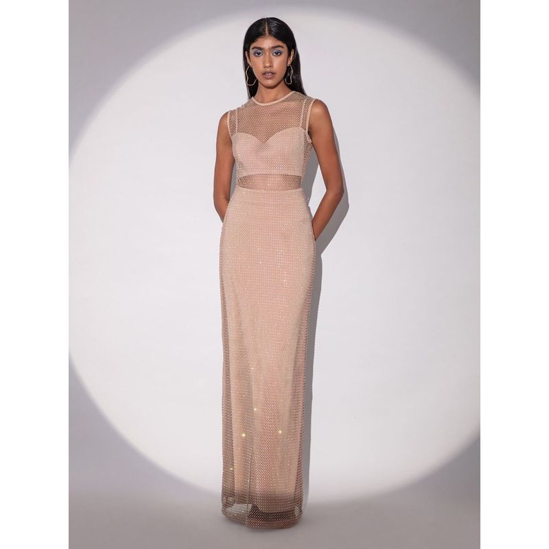 RSVP by Nykaa Fashion Nikhil Thampi Beige Lets Find Some Style Skirt (30)