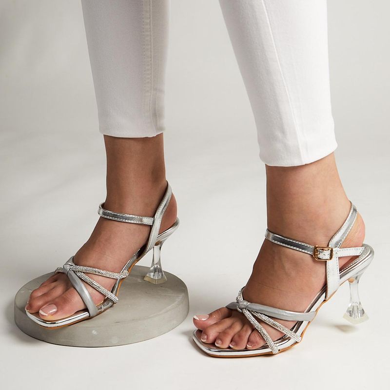 House of Vian Amanda Silver Heels (EURO 40)