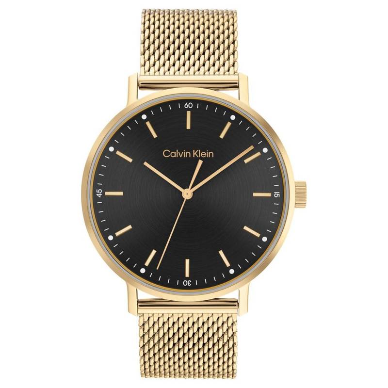 Buy Calvin Klein Modern Mesh Quartz Black Round Dial Mens Watch ...