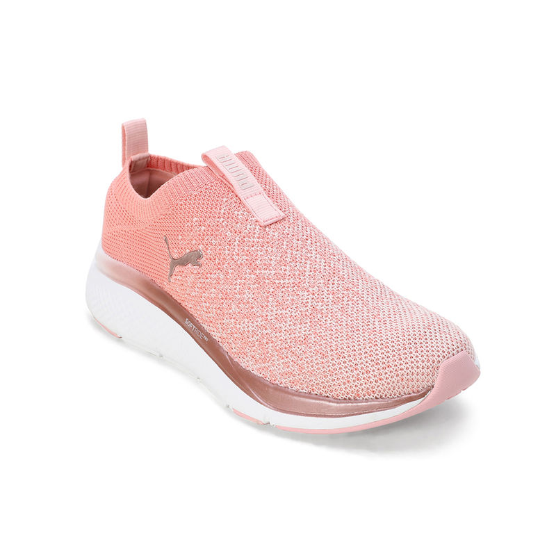 Puma Softride Pro Echo Remi Slip on Women Pink Running Shoes (UK 4)