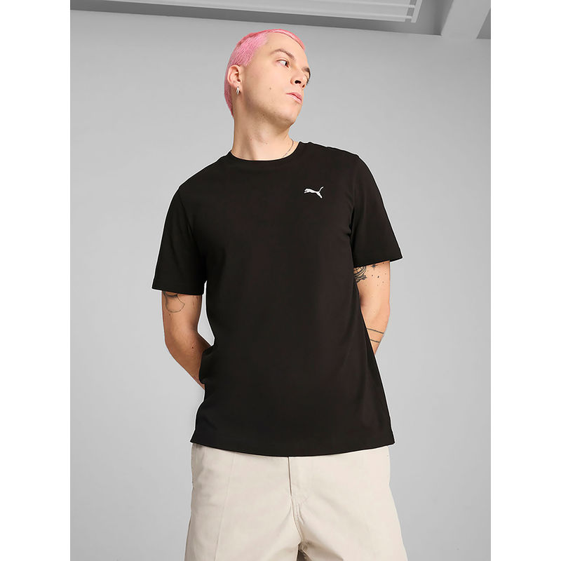 Puma Wardrobe Essentials Men Black T-Shirt (M)