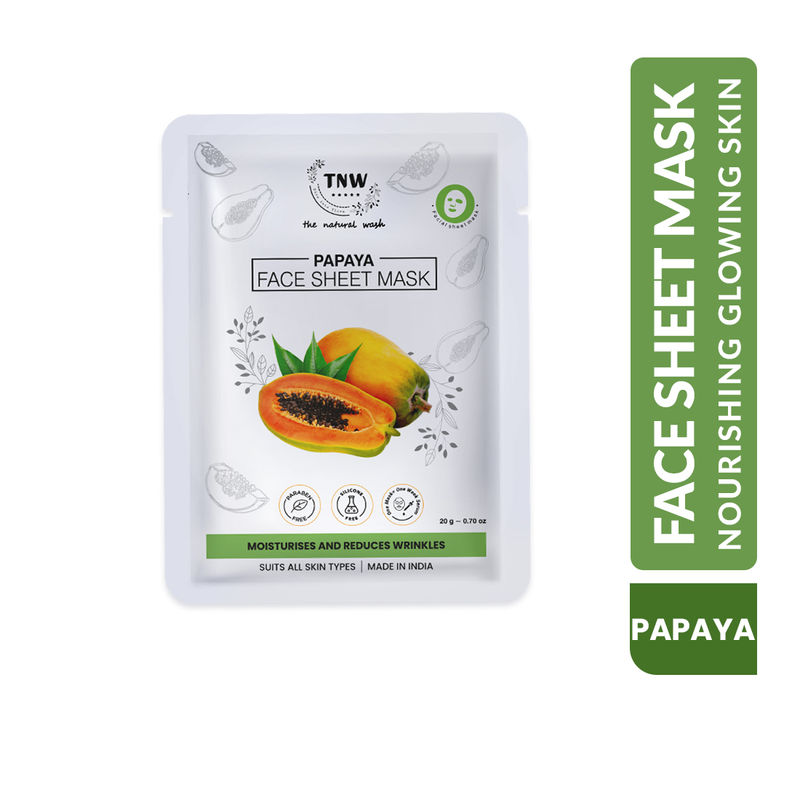 TNW The Natural Wash Papaya Face Sheet Mask(20gm)