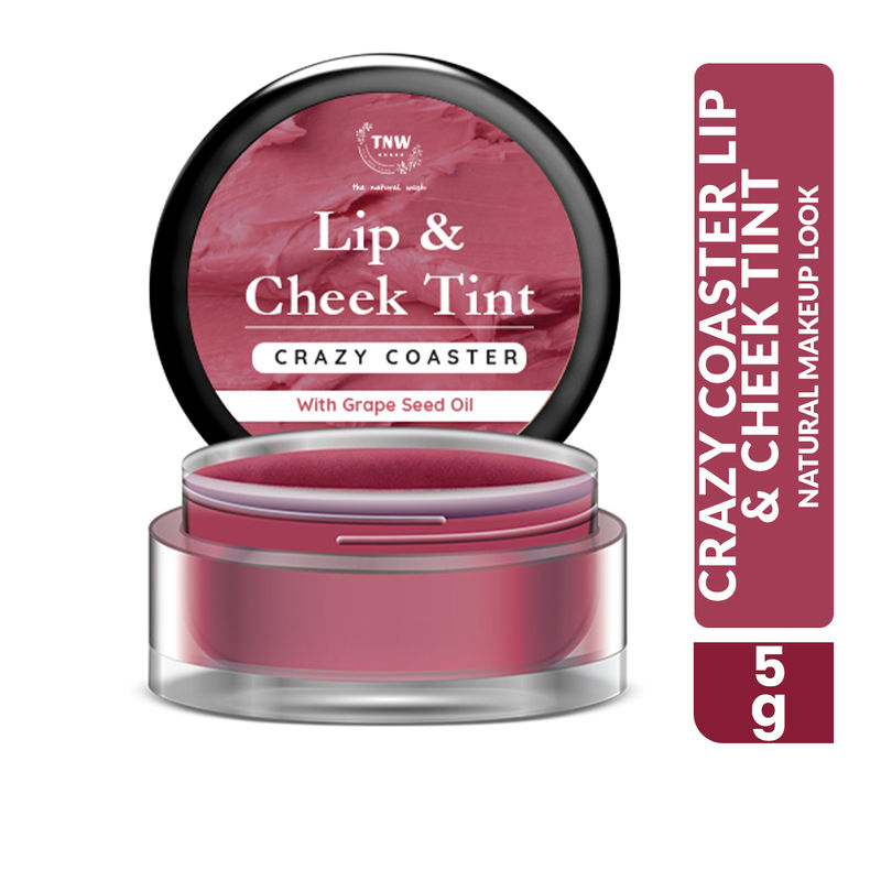 TNW The Natural Wash Crazy Coaster Lip & Cheek Tint with Grape Seed Oil