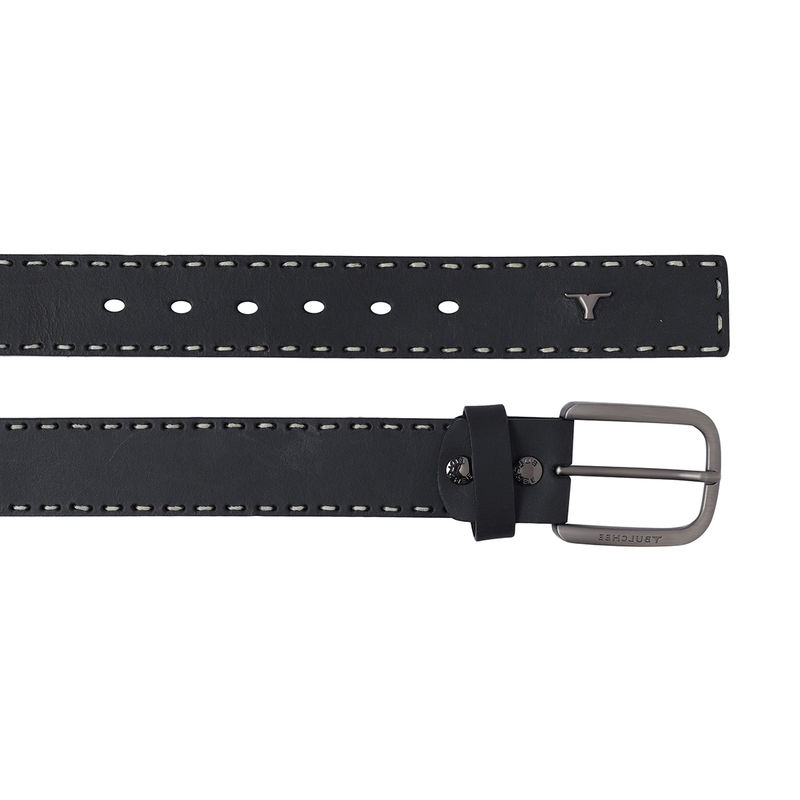 Bulchee Men's Jeans Leather Belt(Casual, Black) (S)