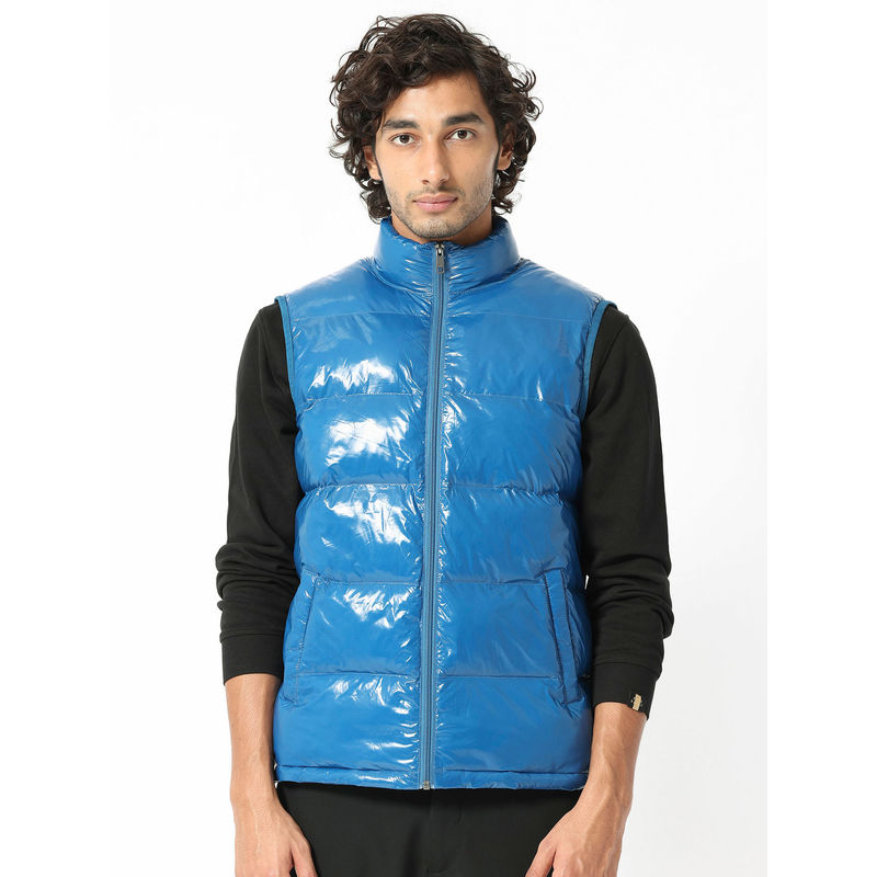 Rare Rabbit Cover Dark Blue Solid Jacket (S)