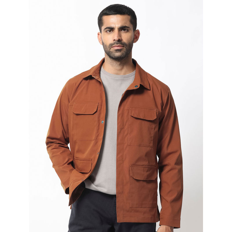 Rare Rabbit Feliu Rust Solid Jacket (M)