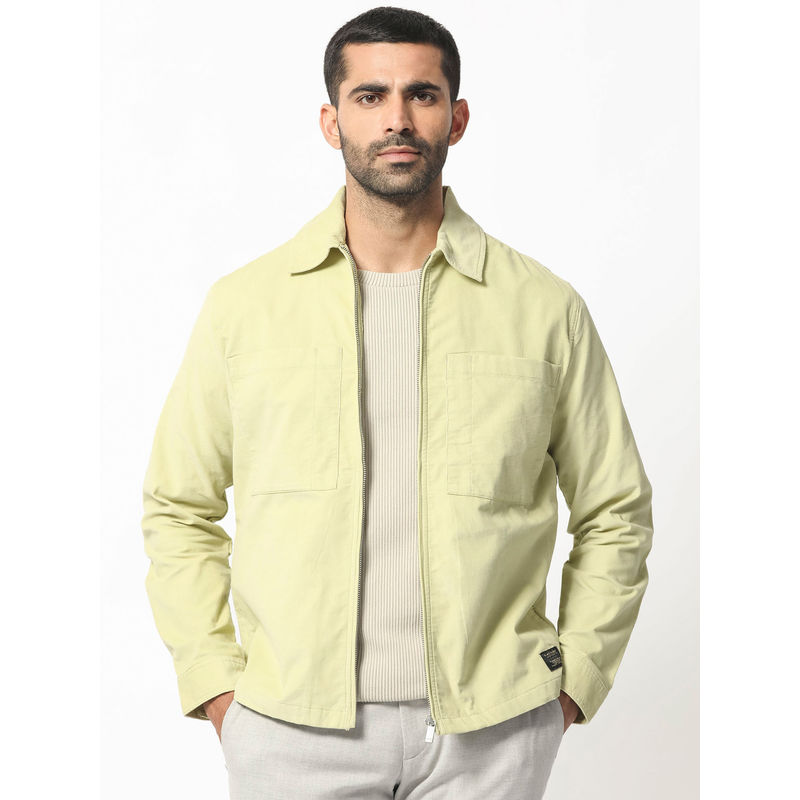 Rare Rabbit Jilin Pastel Green Solid Jacket (L)