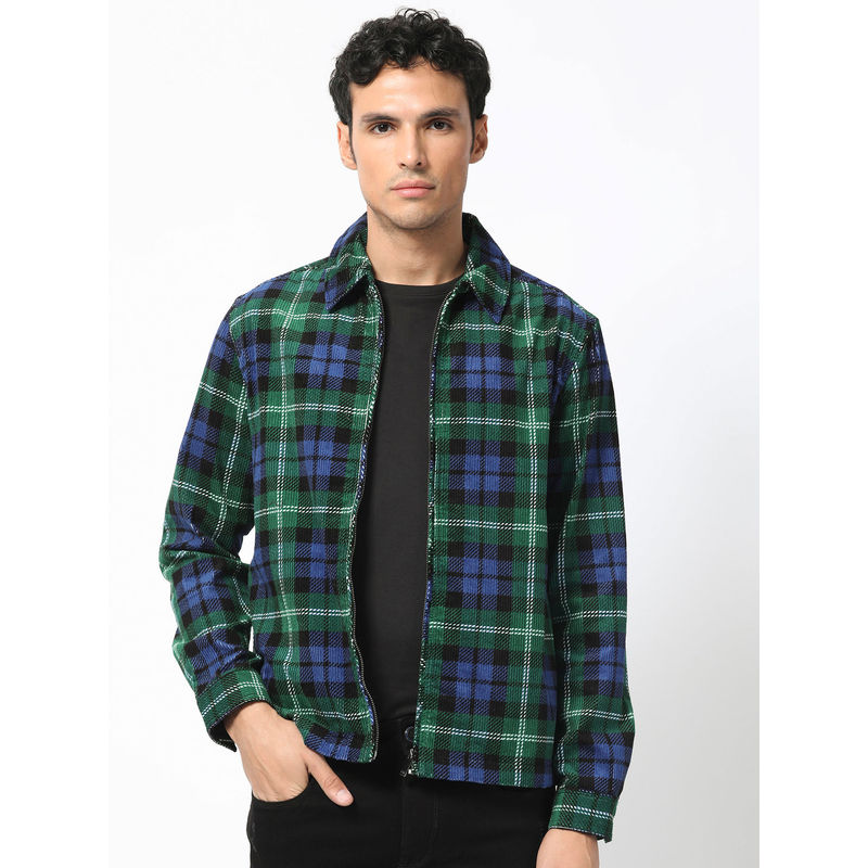 Rare Rabbit Marino Green Checks Jacket (S)