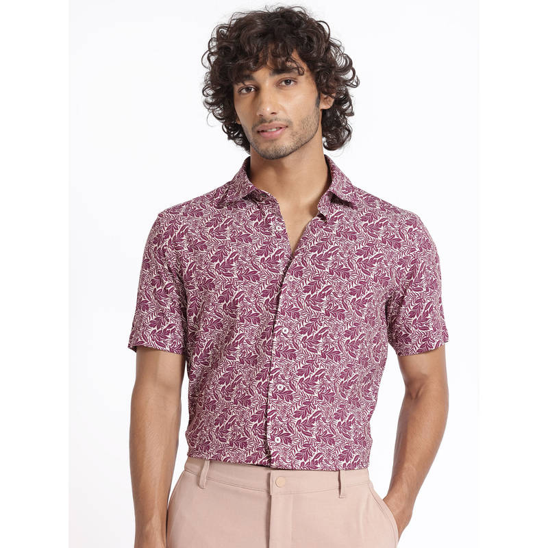 Rare Rabbit Shitrt Buy Rare Rabbit Planto Purple Printed Shirt Online