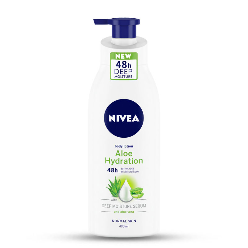 NIVEA Body Lotion- Aloe Hydration- with Aloe Vera- for Smooth- Normal Skin
