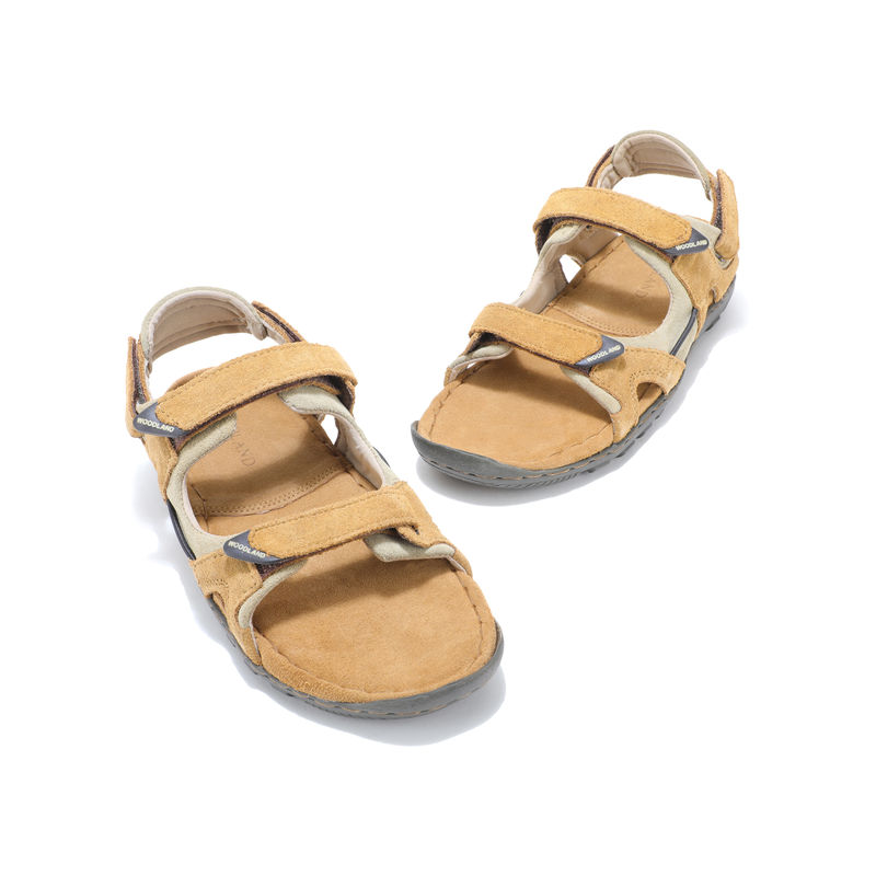 WOODLAND Men Camel Brown Casual Sandals (UK-7)