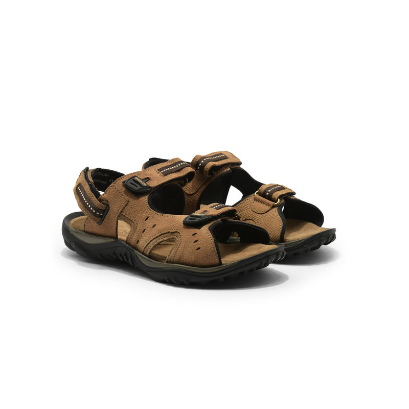 WOODLAND Men Camel Brown Casual Sandals (UK-6)