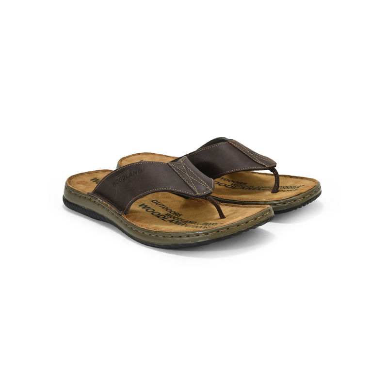 WOODLAND Men Brown Casual Sandals (UK-10)