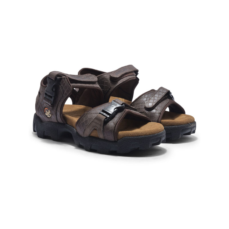WOODLAND Men Brown Casual Sandals (UK-8)