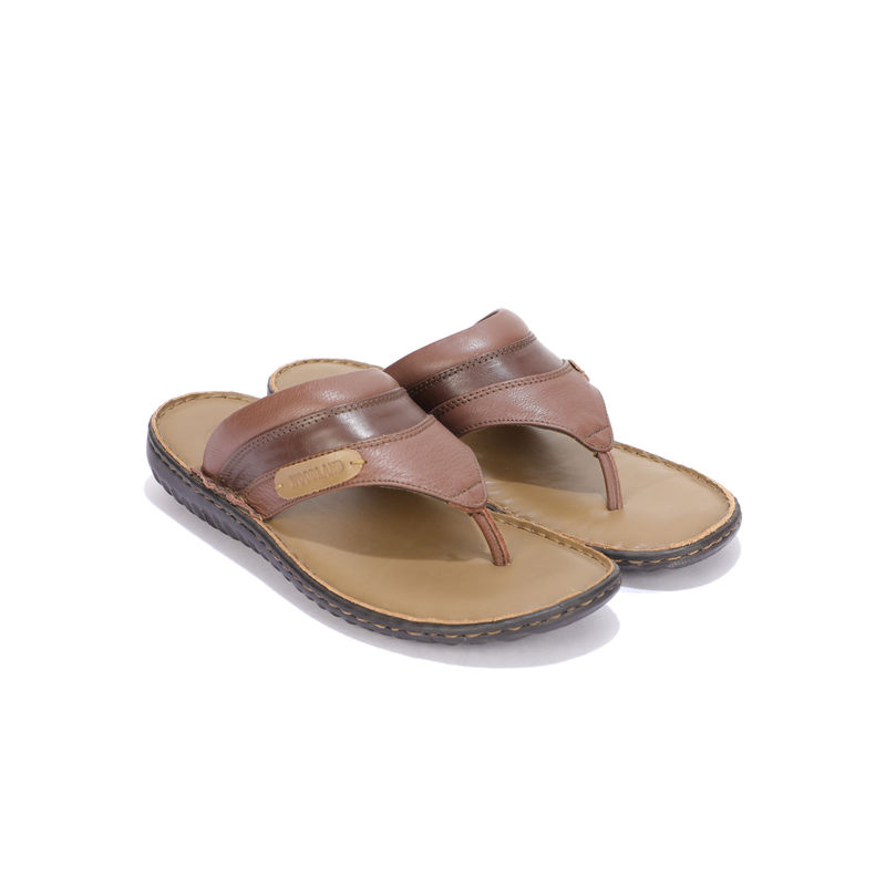 WOODLAND Men Rust Brown Casual Sandals (UK-7)