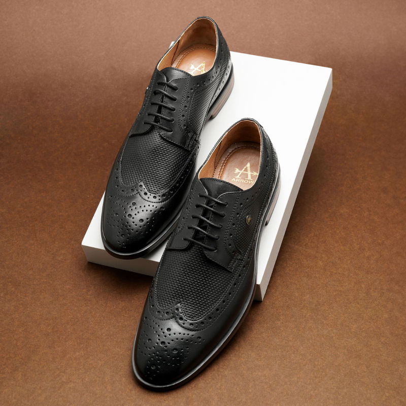Arrow Men Black Denise Formal Lace Up (UK 9)