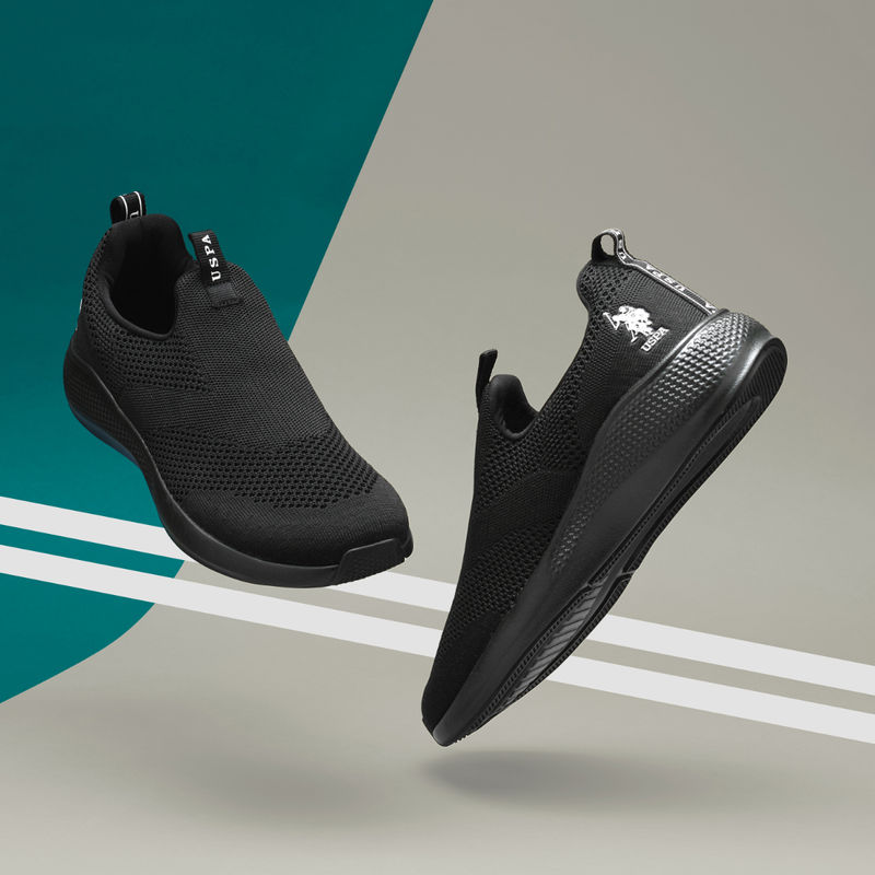 U.S. POLO ASSN. Bronel 3.0 Black Sneakers (UK 9)