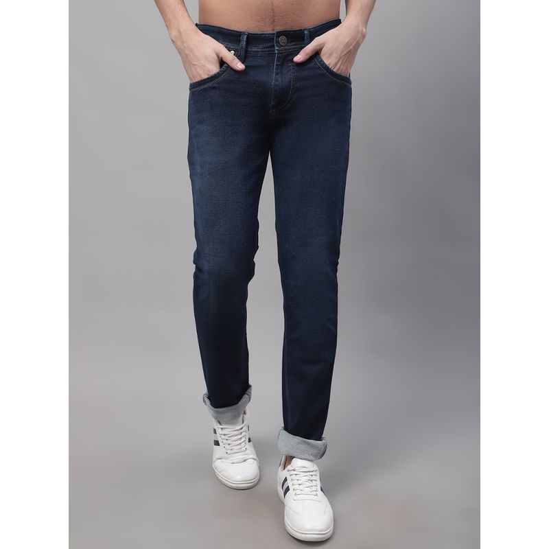 Cantabil Men Dark Mercerised Jeans (34)
