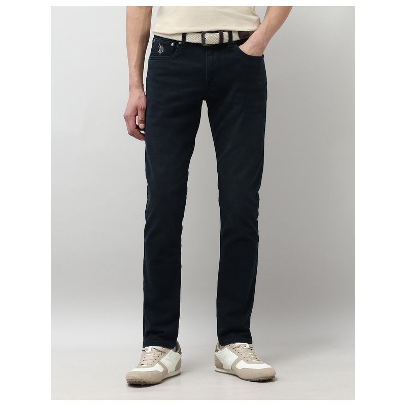 U.S. Polo Assn. Denim Co. Mens Brandon Slim Tapered Fit Olive Jeans (30)