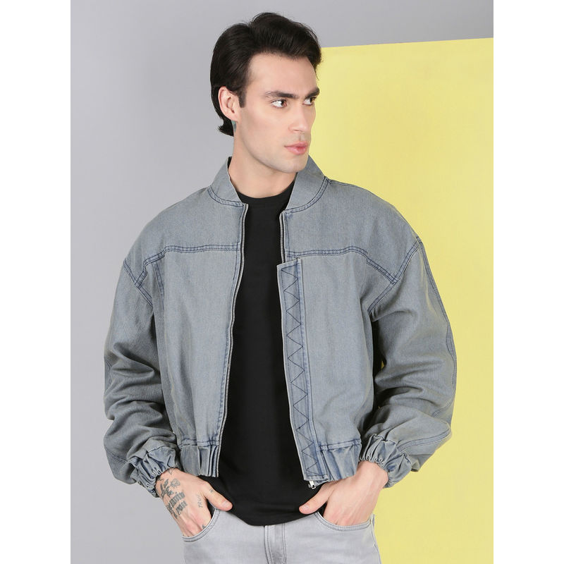 Voxati Grey Men's Denim Jacket (XL)