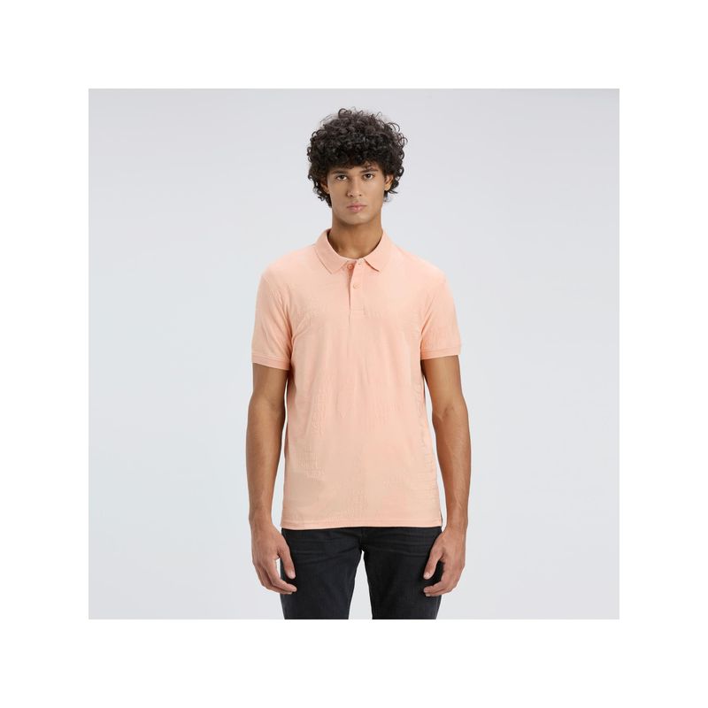 Pepe Jeans Men Light Orange Short Sleeve Polo T-shirt (S)