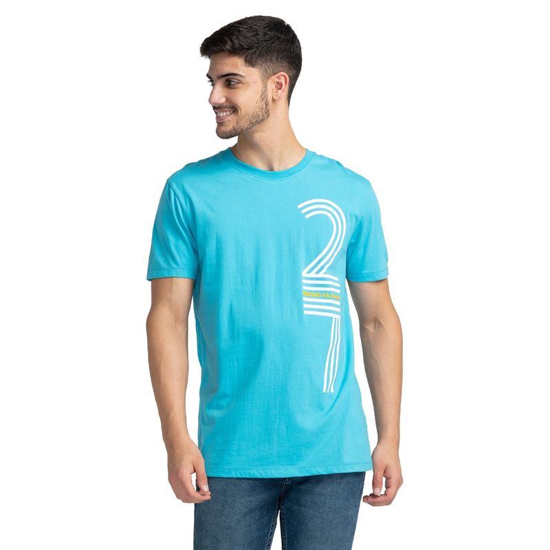 Being Human Men Short Sleeve T-Shirt Blue (S)