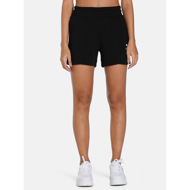 Puma Classics Pintuck Womens Black Shorts (XL)
