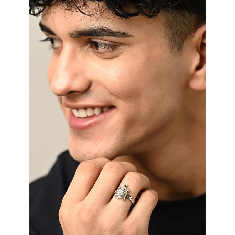 Platinum tortoise ring shop
