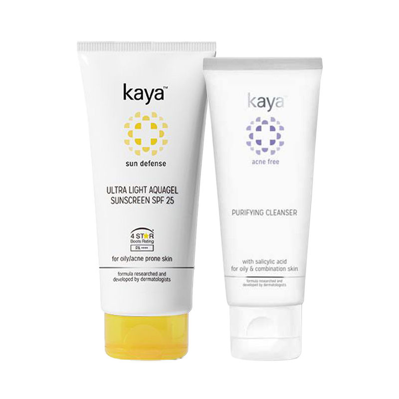 Buy Kaya Oily Skin Cleanser & Sunscreen Combo Online