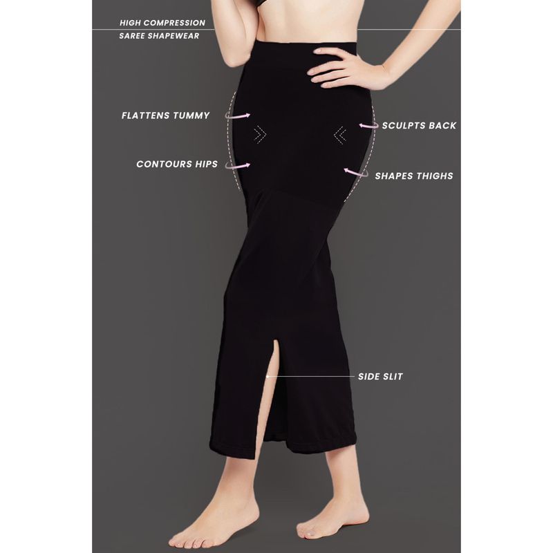 Clovia Saree Shapewear - Black (XL)