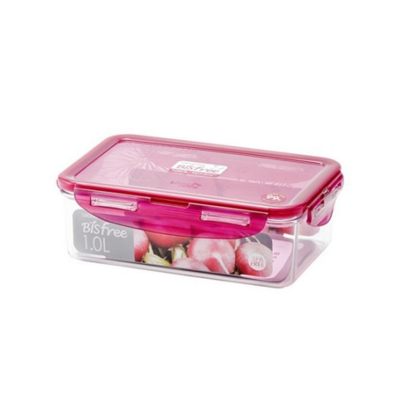Lock & Lock Bisfree Rectangular Stackable Tritan Container, 1 Litre
