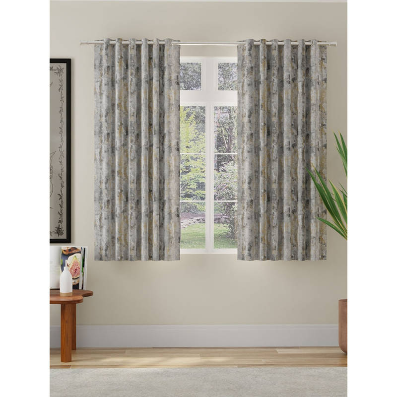 ROSARAHOME Abstract Room Darkening Curtains (5 Feet)