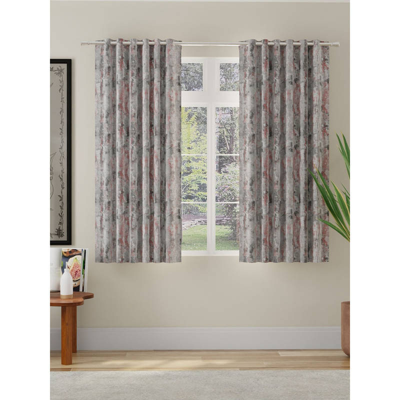 ROSARAHOME Abstract Room Darkening Curtains (5 Feet)