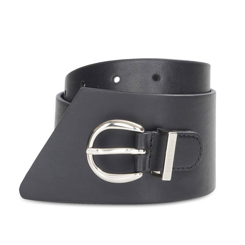 United Colors of Benetton Sonnet Women Non Reversible Belt - Black (M)