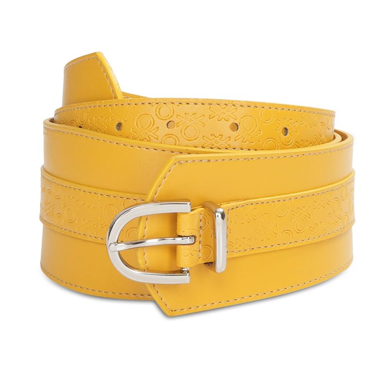United Colors of Benetton Sonnet Women Non Reversible Belt - Yellow (M)
