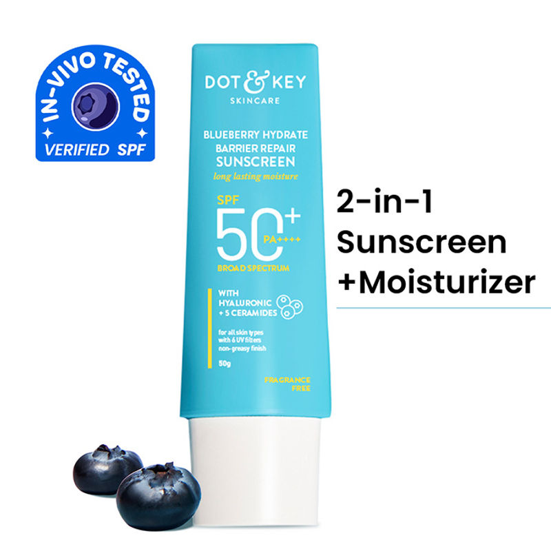 Dot & Key Blueberry Hydrate Barrier Repair Sunscreen SPF 50+ PA++++ In-Vivo Tested