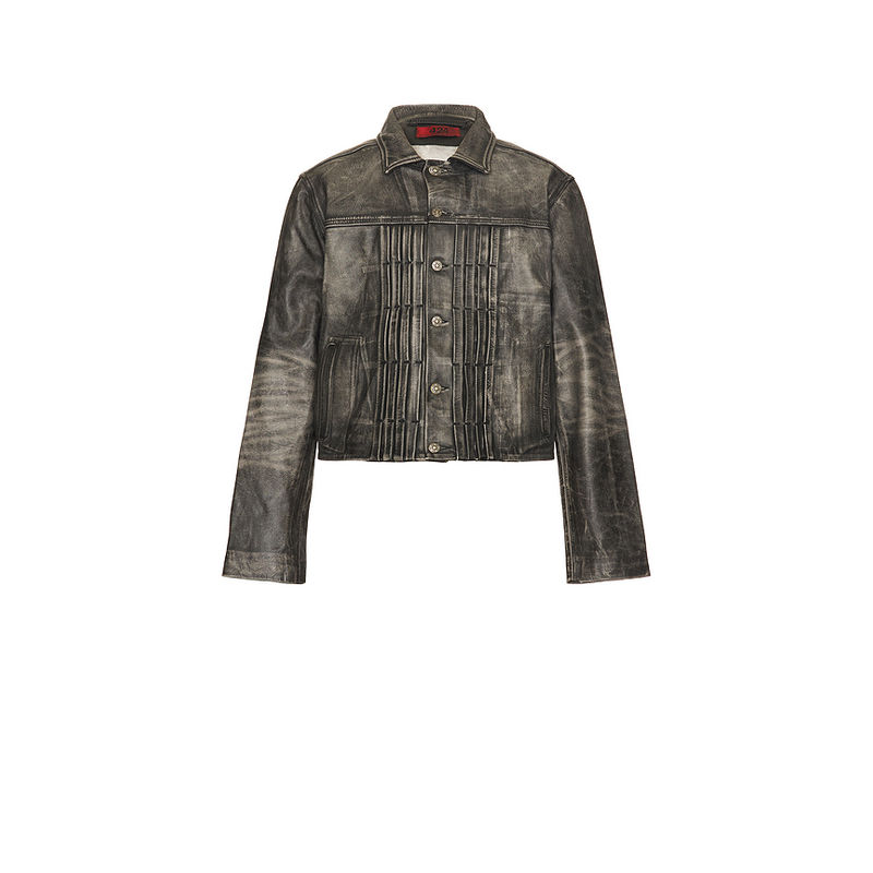 424 Leather Trucker Jacket (46)