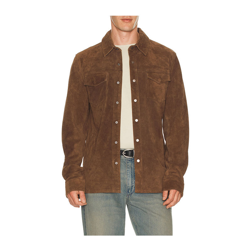 ALLSAINTS Sully Suede Shirt Jacket (L)