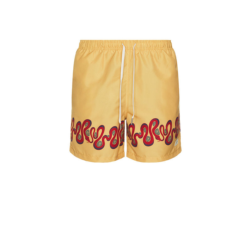Bather Ochre Dizzy Boa Swim Trunks (S)