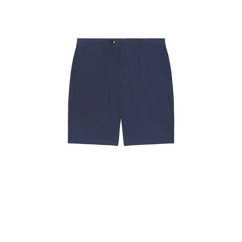 Bound Pleat Smart Canvas Shorts (L)