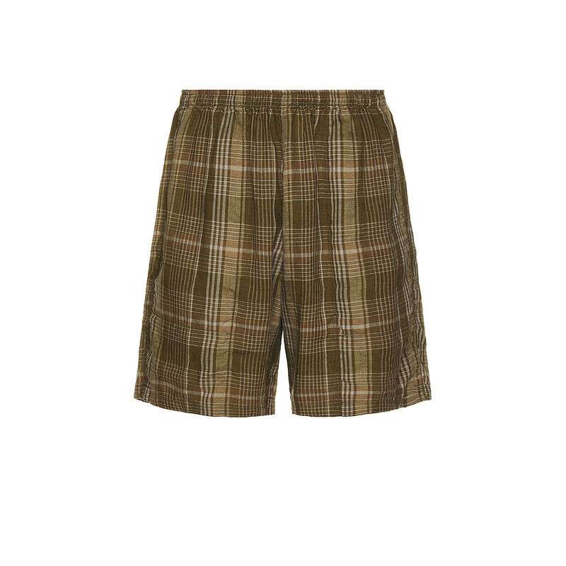 Beams Plus Gym Shorts Mesh Plaid (L)